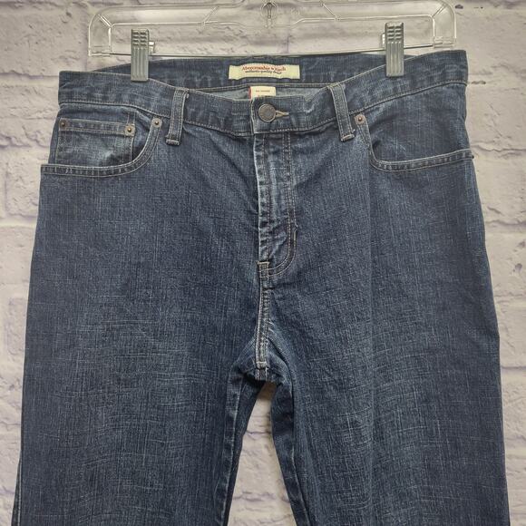 Y2K Abercrombie & Fitch Jeans Womens 8 Bootcut Flare Preppy Skater Casual - Picture 2 of 9
